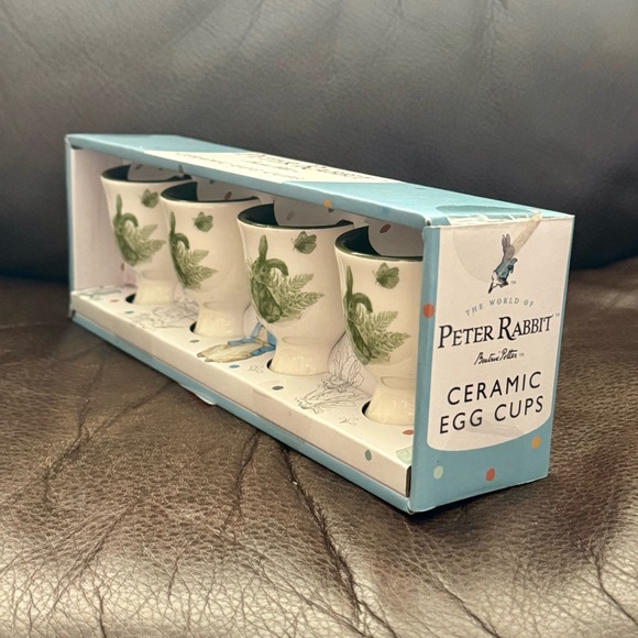 Beatrix Potter the World of Peter Rabbit Ceramic Egg Cups Set - Green - Picture 11 of 12